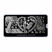 Matrita Metalica Pentru Stampile Unghii Lila Rossa - Romantic Collection 0108 - 1