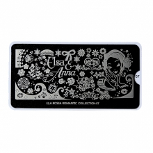 Matrita Metalica Pentru Stampile Unghii Lila Rossa - Romantic Collection 0107 - 1