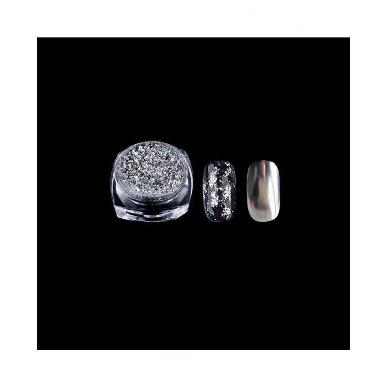 Pudra Unghii cu Efect de Oglinda Platinum G518-sv - 1