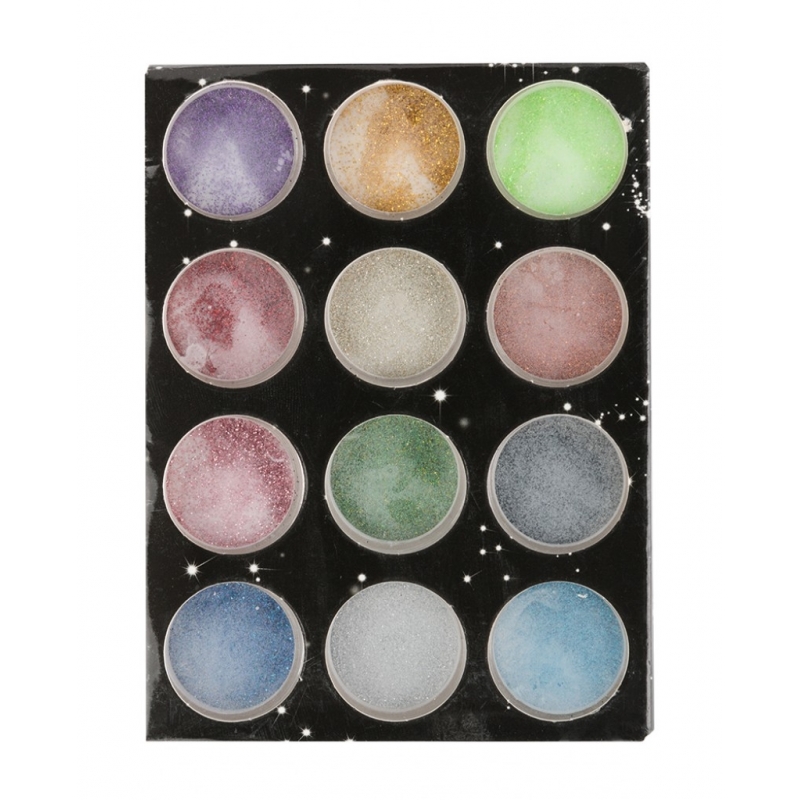 Pudra Unghii cu Sclipici Set 12 - 1