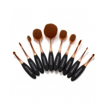 Pensule Make Up Set 9 Tip Perie Maner Metalic - 1