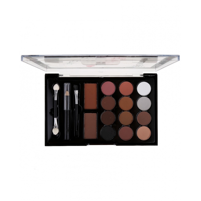 Fard Make Up 12+2 Culori +2 creioane + Aplicator CE007 - 1