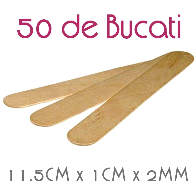 Spatule Mici Epilare cu Ceara - 50 bucati - 2