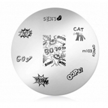 Matrita Metalica Pentru Stampile Unghii Konad M103 - 1