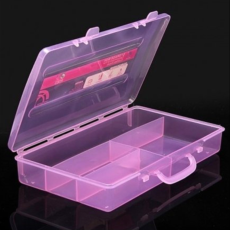 Cutie din plastic pentru depozitare decor, pile, pensule - 1