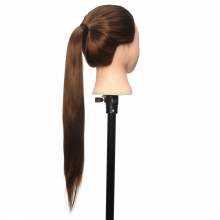 Cap manechin coafor paru brunet  50% Natural - 80 cm