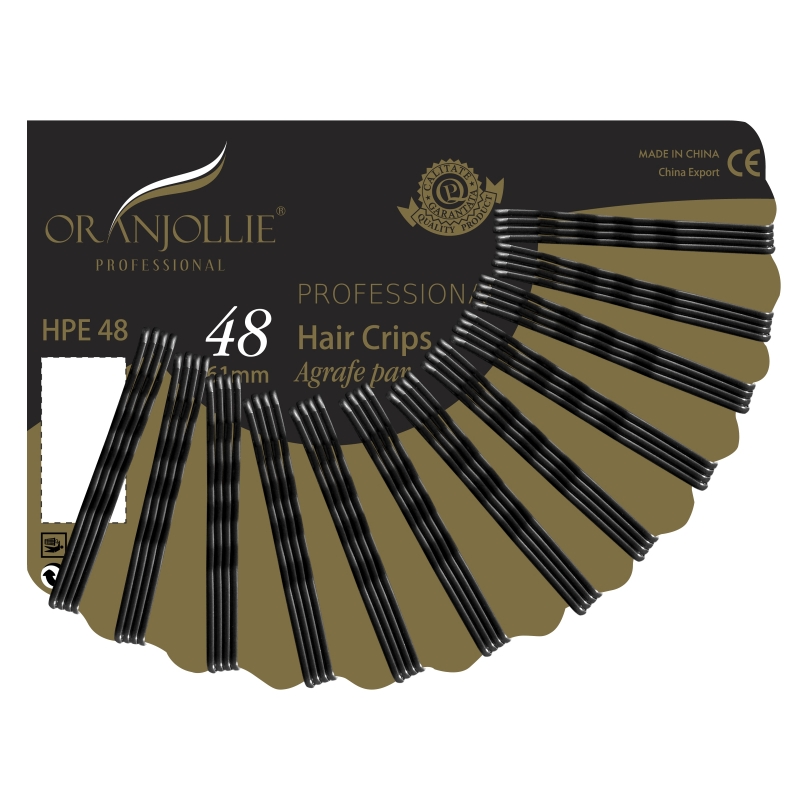Agrafe set48 Oranjollie negre 61 mm - 1