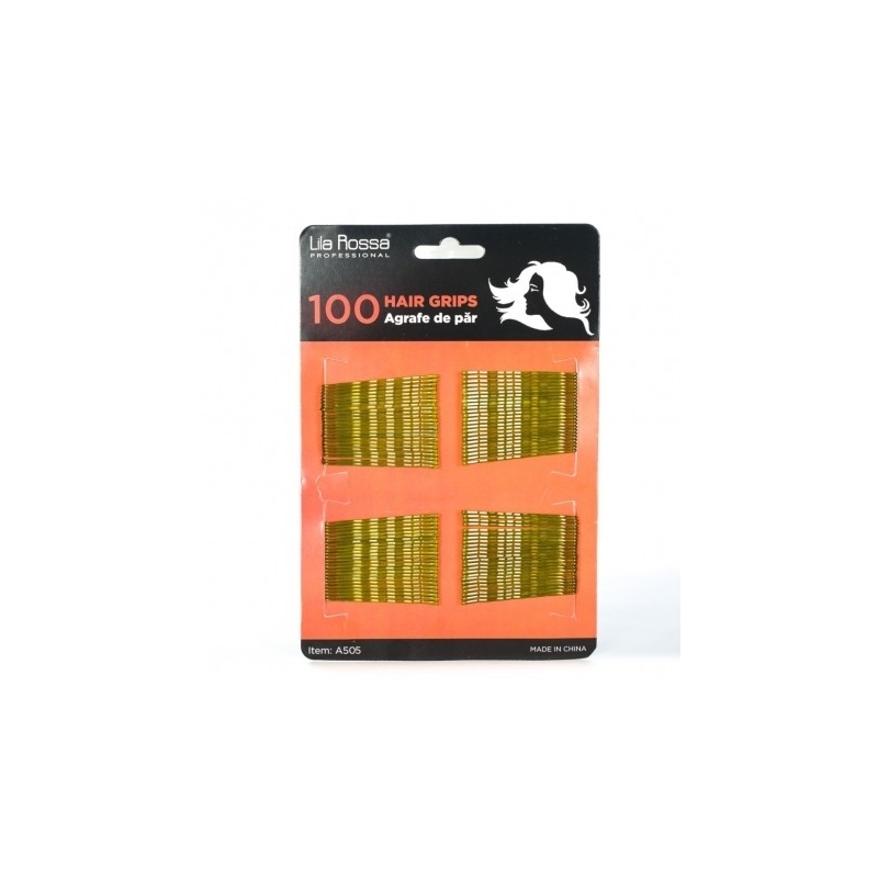 Agrafe de par blonde Lila Rossa Professional 100 buc - 1