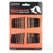 Agrafe de par negre Lila Rossa Professional 100 buc - 1