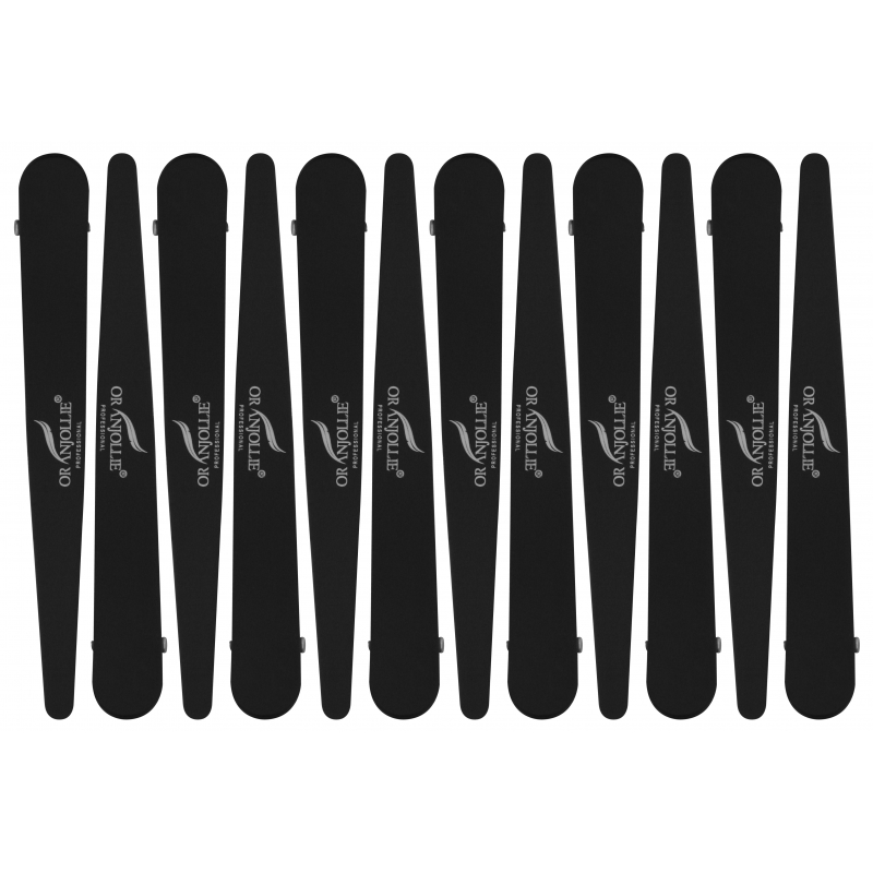 Clips coafor negru silicon set12 - 1