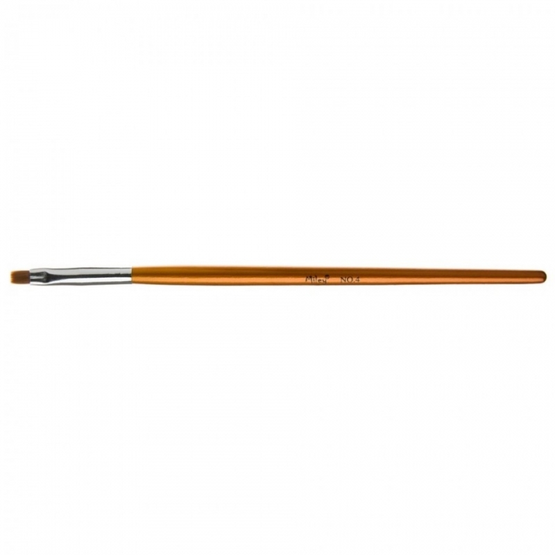 Pensula gel Miley Nr.4 cu varf drept - 1
