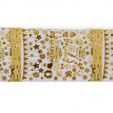 Folie de transfer set 10 Gold Christmas Collection 12