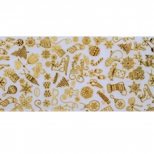 Folie de transfer set 10 Gold Christmas Collection 12