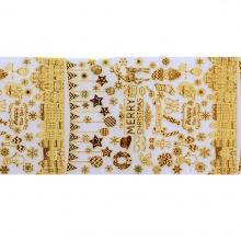 Folie de transfer set 10 Gold Christmas Collection 12