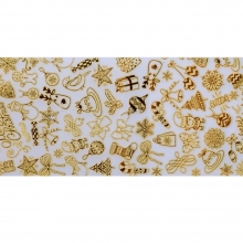 Folie de transfer set 10 Gold Christmas Collection 12