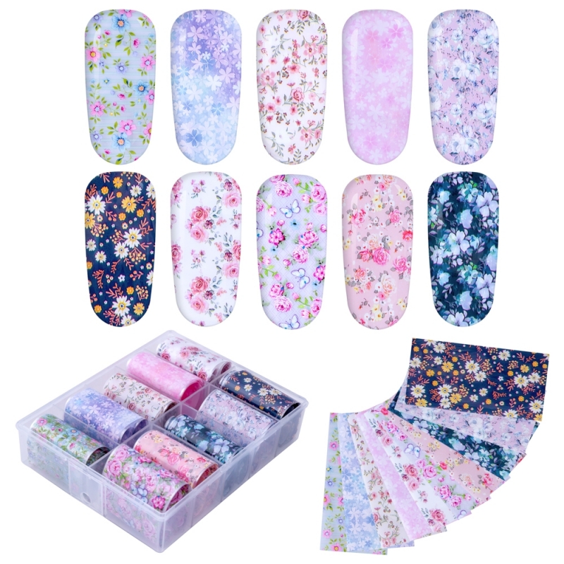 Folie de transfer set 10 Rose Collection 05