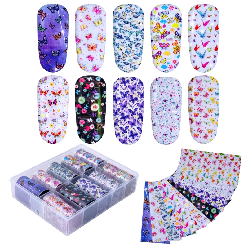 Folie de transfer set 10 Butterfly Collection 10