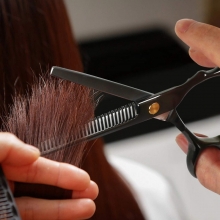 Set Foarfece de Tuns si Filat Profesionale, Sasa YTT-6.0 + Cadou Manta Tuns Barber