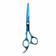 Set Kit Foarfece Profesionale Tuns si Filat Metallic Blue Oranjollie