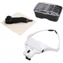 Ochelari de Marire cu 5 Tipuri de Lupe cu Led Model 9892B2