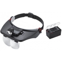 Casca Cozoroc cu Lupa si Lanterna - Light Head Magnifying Glass