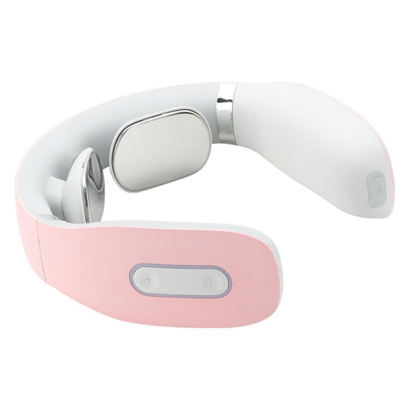 Aparat de Masaj Cervical cu Infrarosu, Intelligent Neck Massager, Lila Care, Culoare Roz