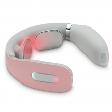 Aparat de Masaj Cervical cu Infrarosu, Intelligent Neck Massager, Lila Care, Culoare Roz