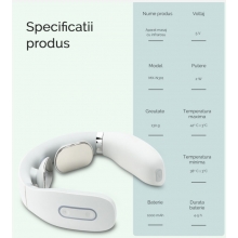 Aparat de Masaj Cervical cu Infrarosu, Intelligent Neck Massager, Lila Care, Culoare Roz