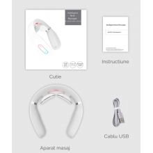 Aparat de Masaj Cervical cu Infrarosu, Intelligent Neck Massager, Lila Care, Culoare Roz