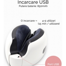 Aparat de Masaj pentru Ochi, Smart Massager, Lila Care, Culoare Alba