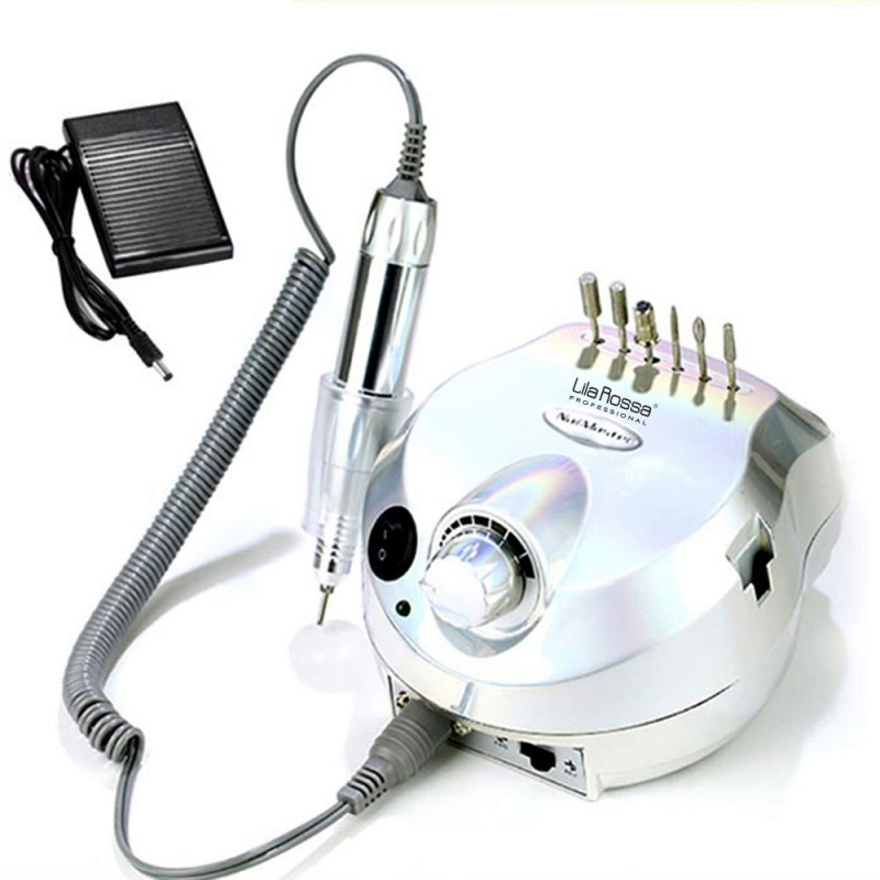 Pila Electrica, Freza Unghii, Lila Rossa, Pink/Silver, 25.000 rpm, 30 W - 1