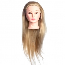 Cap Manechin cu Par Blond 50% Natural H1-5A - 50 cm + Suport Prindere - 4