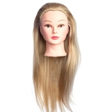 Cap Manechin cu Par Blond 50% Natural H1-5A - 50 cm + Suport Prindere - 1