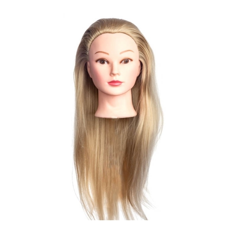 Cap Manechin cu Par Blond 50% Natural H1-5A - 50 cm + Suport Prindere - 1