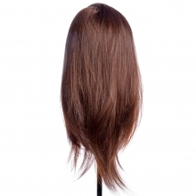 Cap Manechin cu Par Natural 100% AB Coafat, 50-55 cm + Suport Prindere - 4