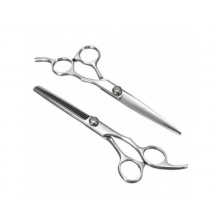 Set Kit Coafor Raluca cu Cap Practica Manechin si Set Foarfeci, Fixativ, Sort, Pelerina, Piepteni, Perie