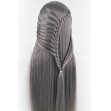 Cap Manechin Colorat H1-6C, 50% Natural 65 cm + Suport Prindere