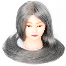 Cap Manechin Colorat H1-6C, 50% Natural 65 cm + Suport Prindere