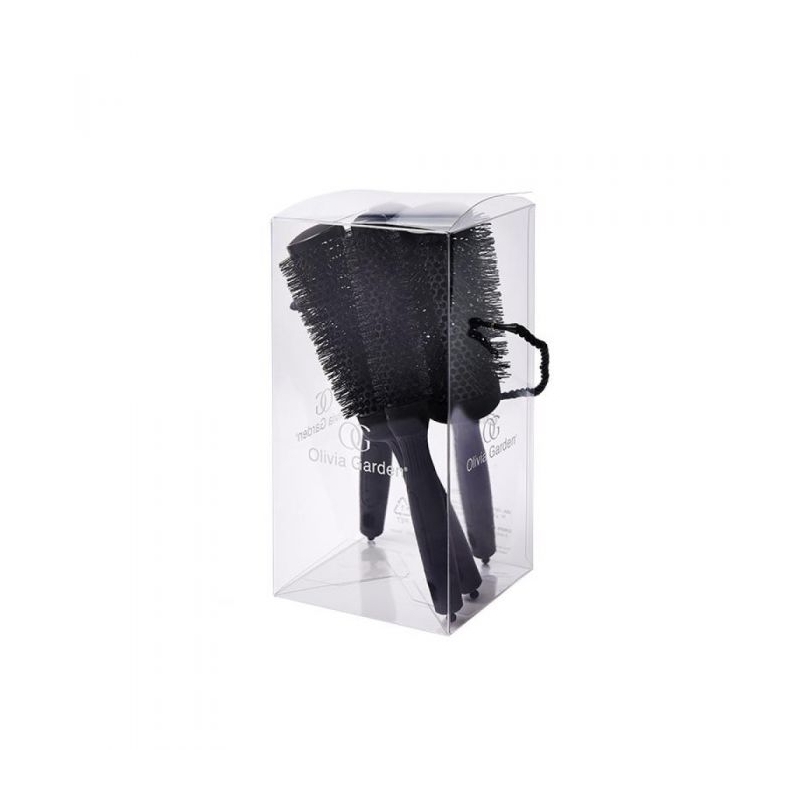 Perie pentru Par Olivia Garden Black Label SpeedXL Kit 4 buc