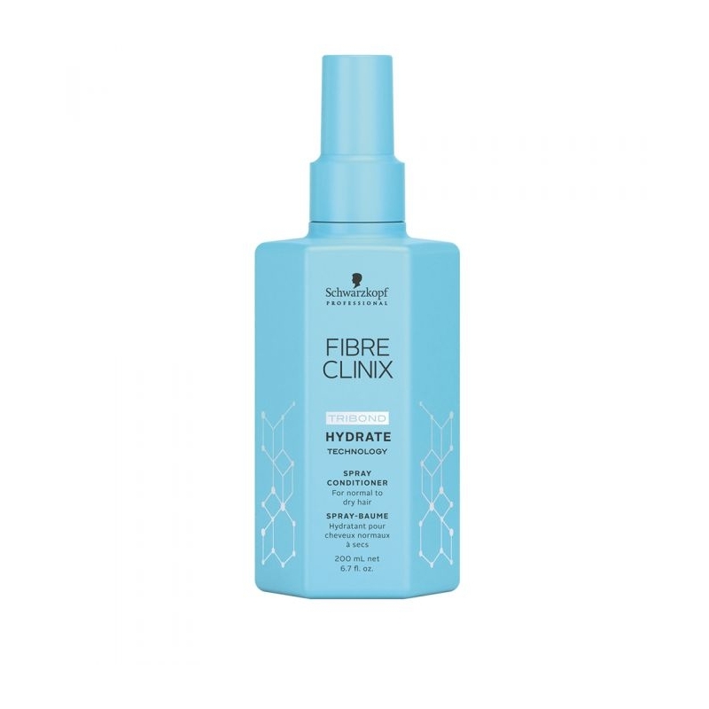 Spray Hidratant Schwarzkopf Professional pentru Parul Uscat si Fragil, Fibra Clinix Hydrate, 200 ml