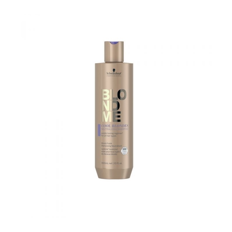 Sampon Neutralizator pentru Par Blond cu Reflexe Reci Schwarzkopf Professional, BlondMe - Cool Blondes, 300 ml