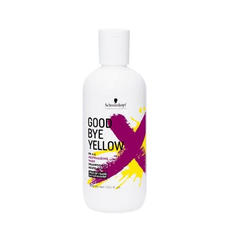 Sampon pentru Neutralizarea Tonurilor de Galben pentru Par Vopsit Schwarzkopf Professional Good Bye Yellow, 300 ml