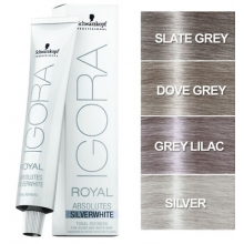Vopsea de Par Schwarzkopf Professional Igora Royal Absolutes SilverWhite Silver, 60 ml