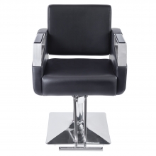 Scaun Frizerie Coafor Eliot, Reglabil pe Inaltime, cu Suport pentru Picioare, Negru