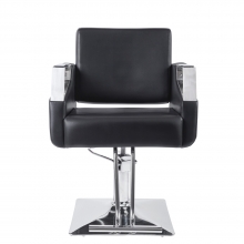 Scaun Frizerie Coafor Eliot, Reglabil pe Inaltime, cu Suport pentru Picioare, Negru