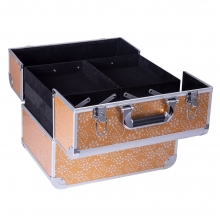 Geanta Cosmetice Mare 6283AC-GD Gold cu Cristale - 1