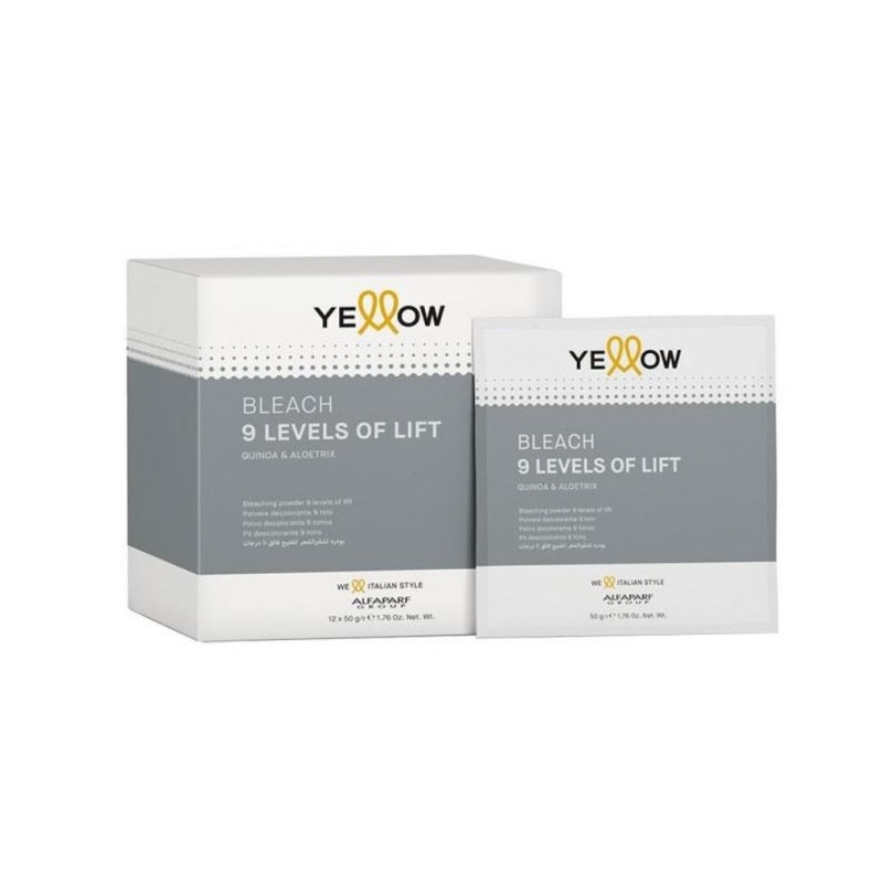 Decolorant Pudra cu Deschidere de 9 Tonuri Yellow, 12 x 50g