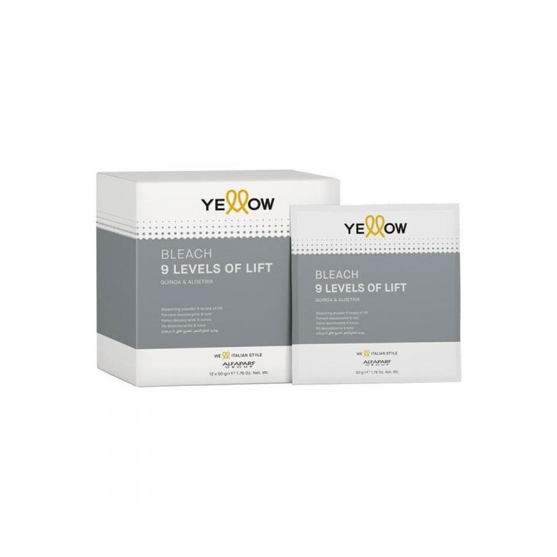 Decolorant Pudra cu Deschidere de 9 Tonuri Yellow, 50g
