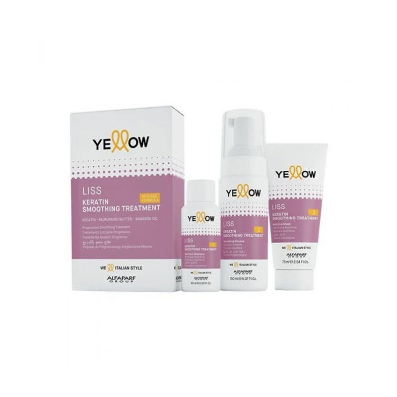 Set Tratament cu Keratina pentru Par Yellow Liss Smoothing