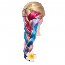 Cap Manechin Colorat H1-6G, 50% Natural 65 cm + Suport Prindere